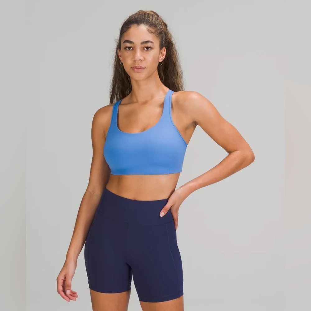 Lululemon All Powered Up Bra Medium Support, A–G Cups - 34C - Blue Nile